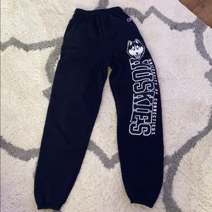 UConn champion navy sweatpants
